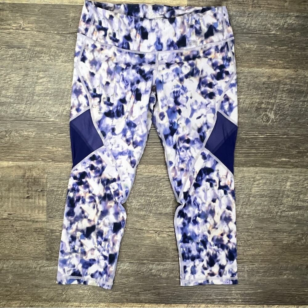 Old Navy Active Blue and Purple Cropped Leggings size medium M B184